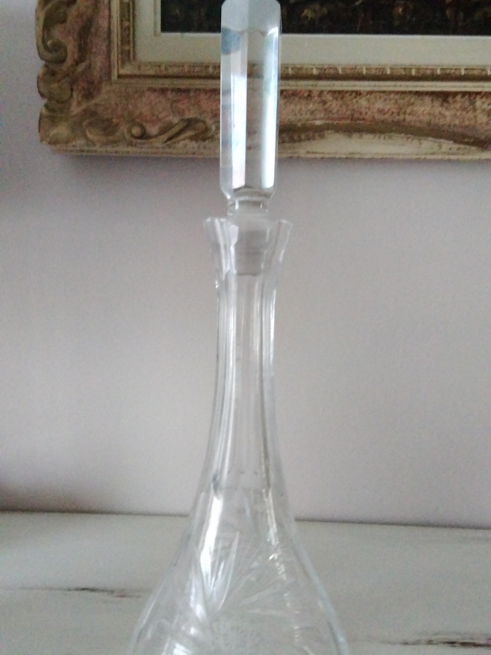Clear Crystal Glass Decanter - Elegant Home Accent